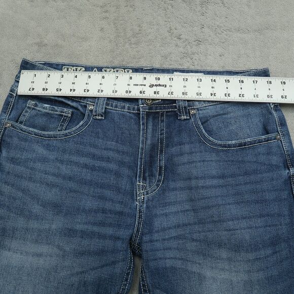 TK AXEL Jeans Mens Size 34x30 Blue Slim Bootcut Flex Denim Pants Flap Pockets - Picture 14 of 16